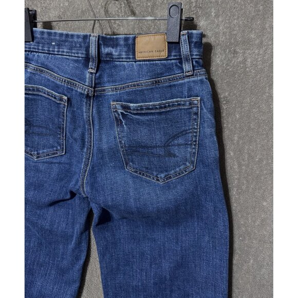 American Eagle Curvy Stovepipe Women's Size 0 Denim Jeans Pre-owned Good - Picture 5 of 13